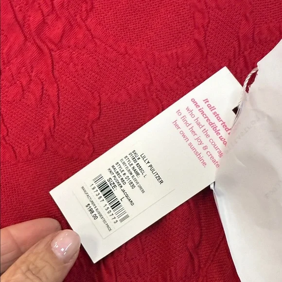 ☀️❄️Lilly Pulitzer Women's cool red  Dress - Picture 3 of 5